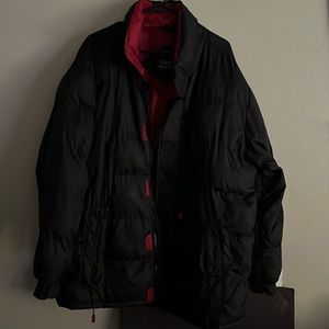 Black puffer jacket